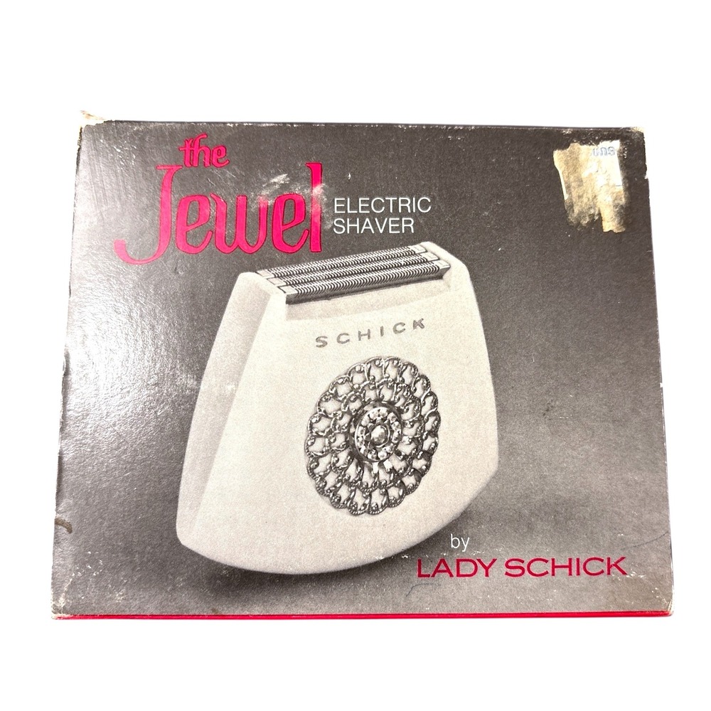 Vintage Lady Schick The Jewel Electric Shaver In Original Box W/Papers, Works!